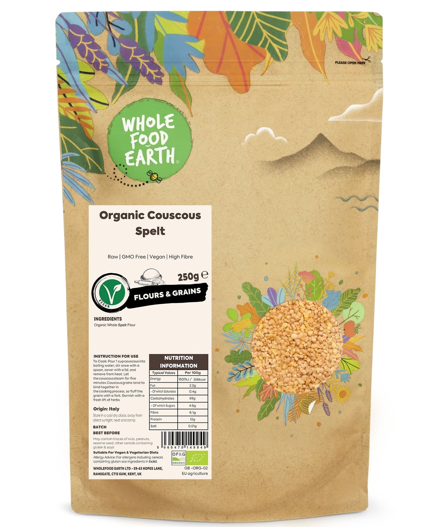 Organic Couscous Spelt