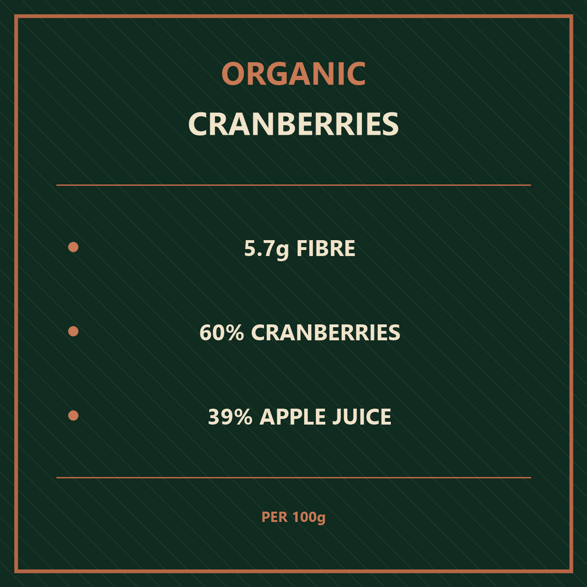 Organic Cranberries with Apple Juice