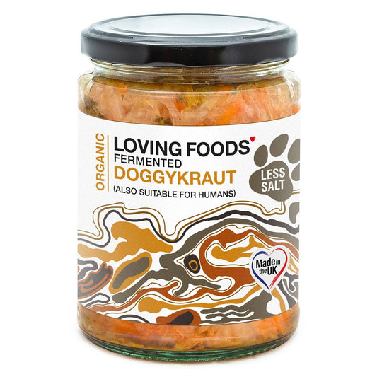 Organic Doggykraut – Raw Unpasteurised Sauerkraut for Dogs 475g Low Salt