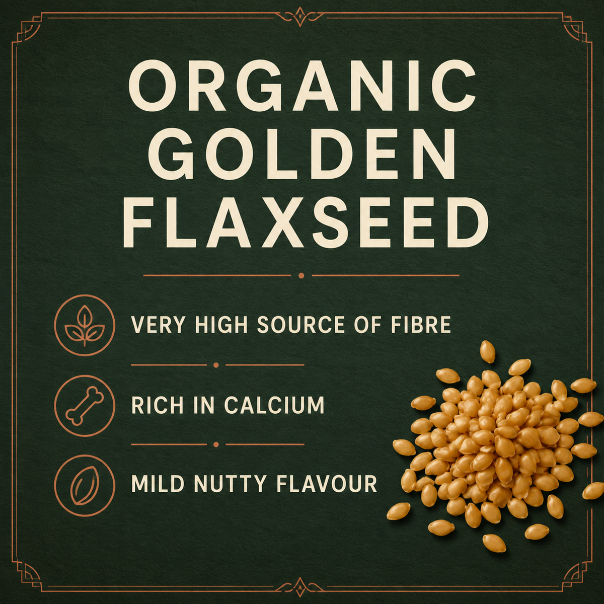 Organic Golden Flaxseed (Linseed)