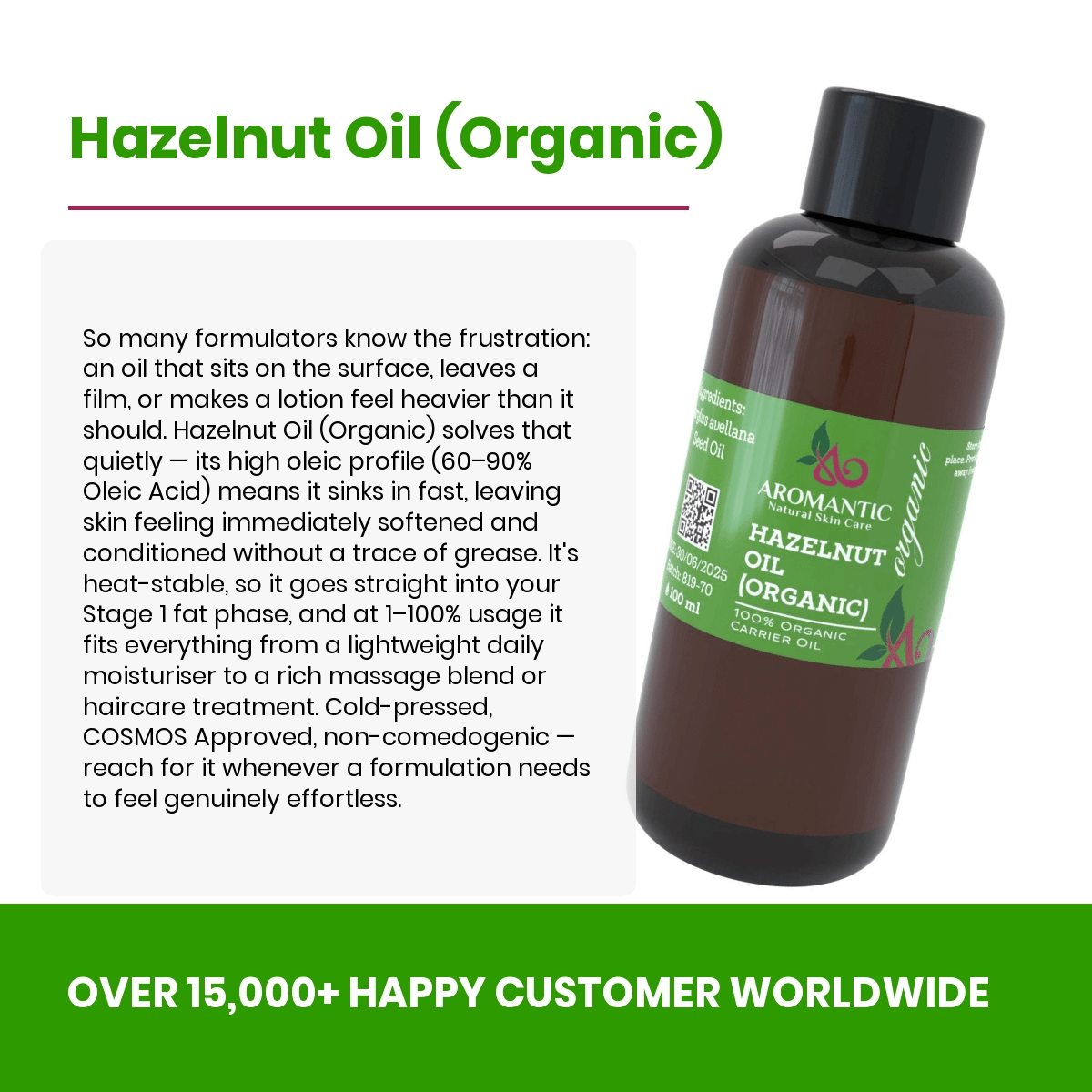 Organic Hazelnut Oil