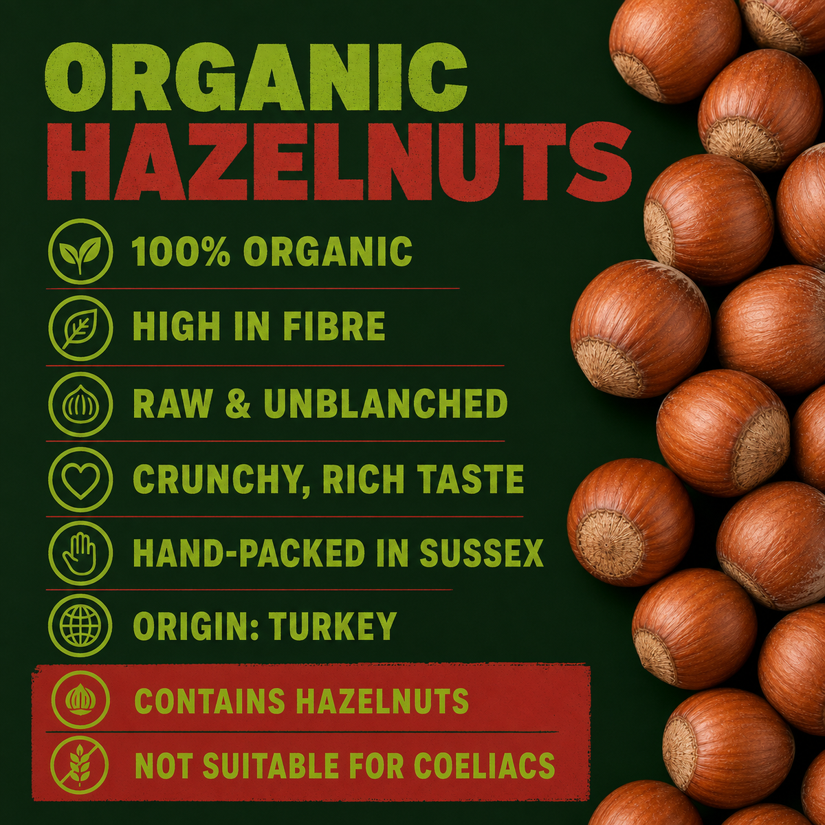 Organic Hazelnuts
