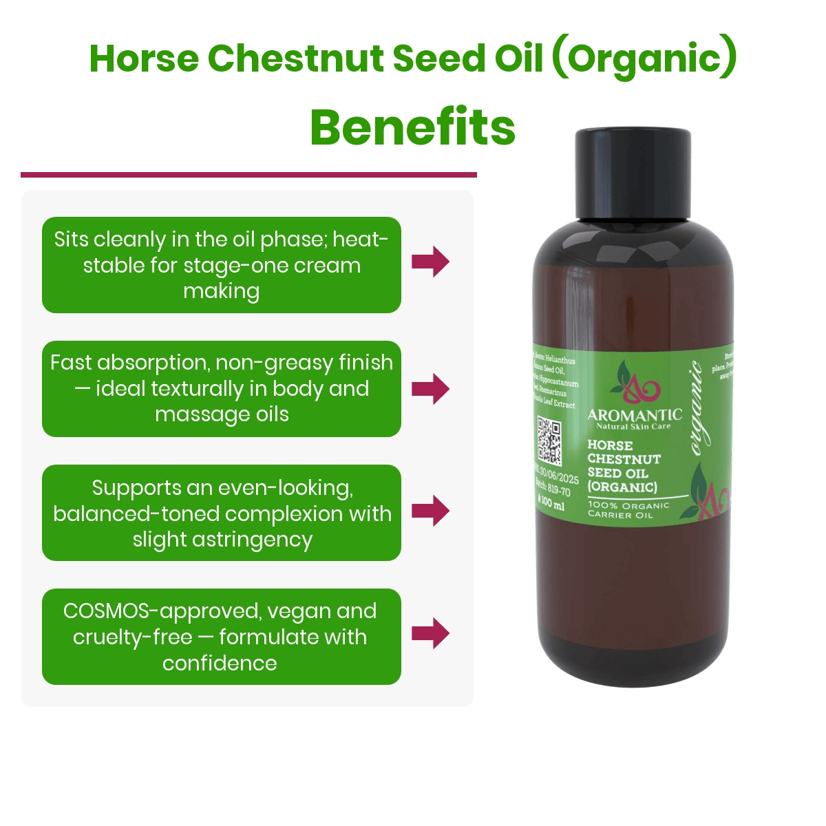 Organic Horse Chestnut Seed Oil