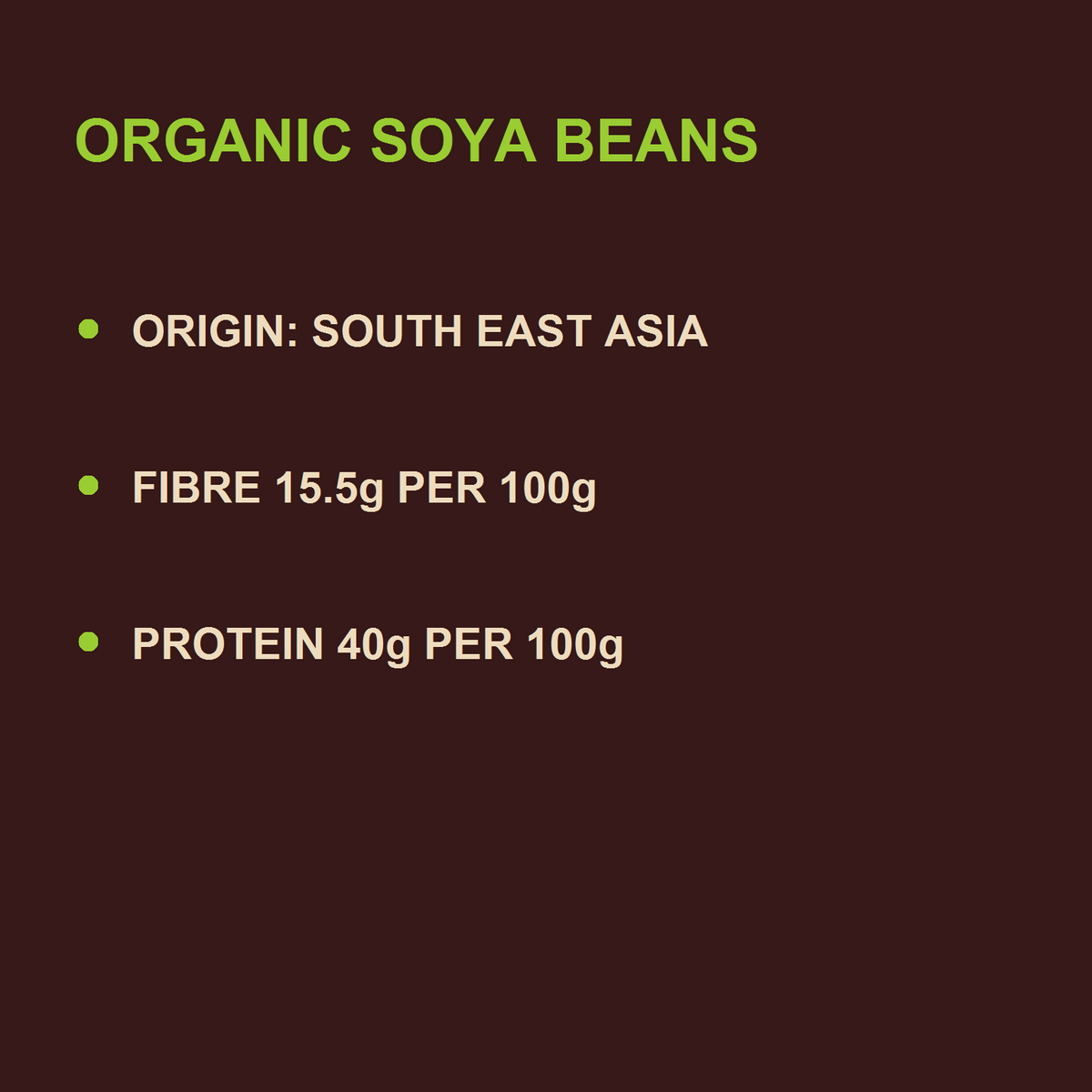 Organic Soya Beans