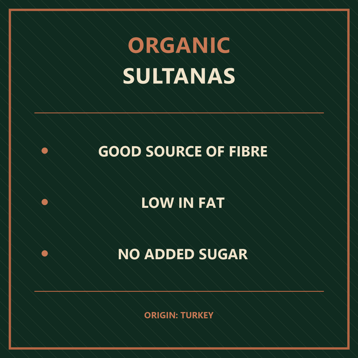 Organic Sultanas