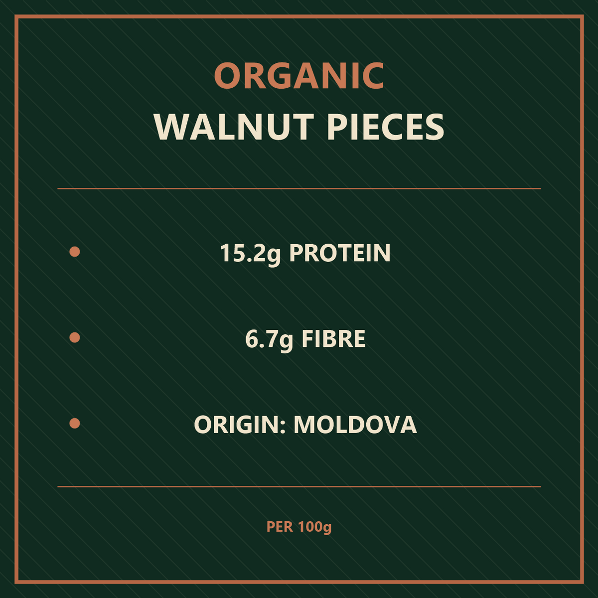 Organic Walnut Pieces