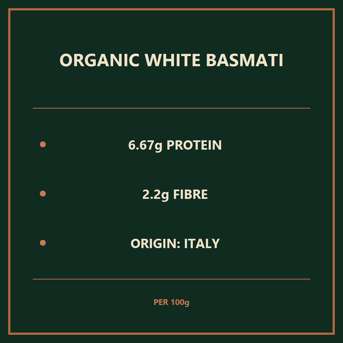 Organic White Basmati Rice