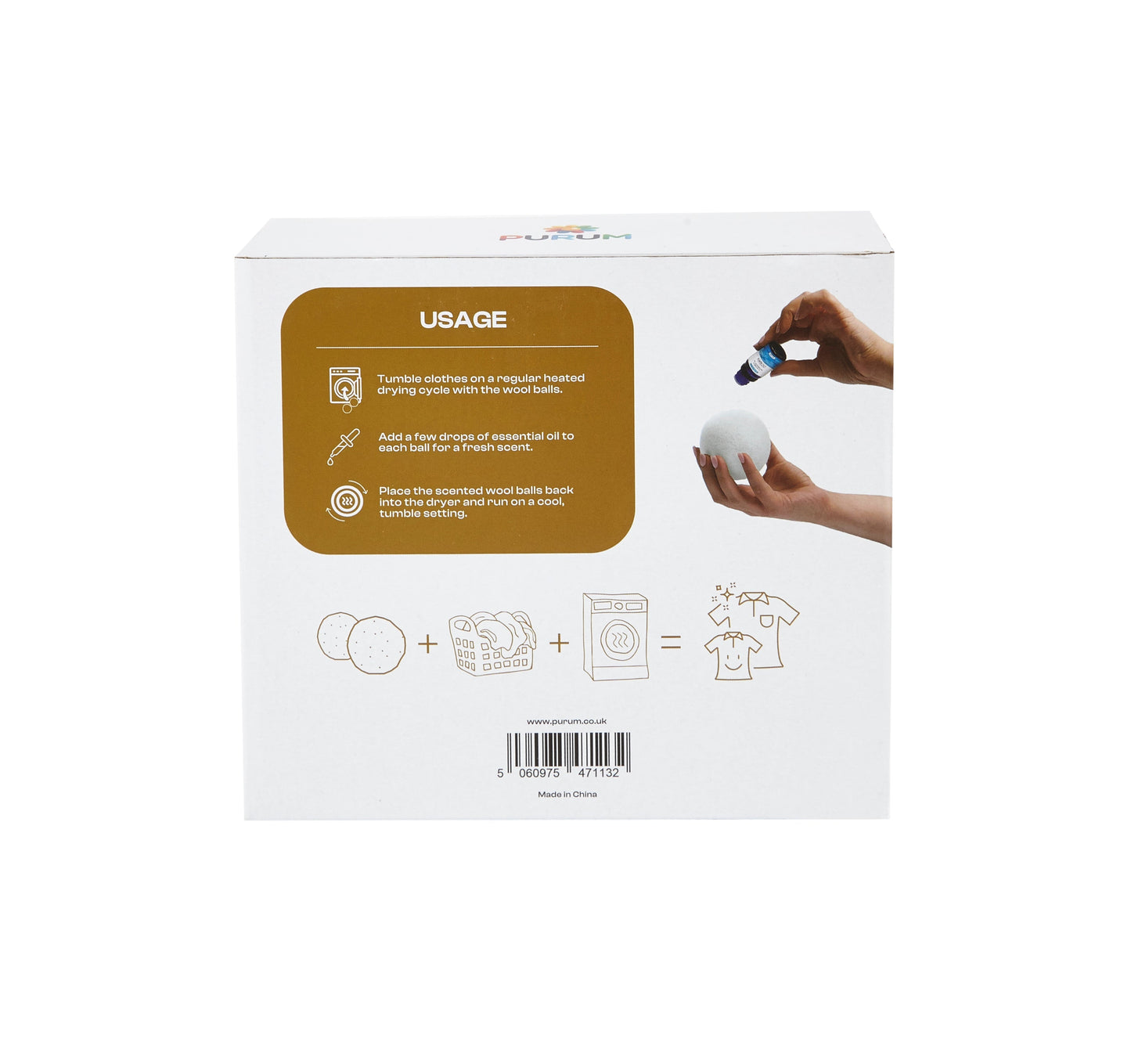 Organic Wool Dryer Balls With Scented Essential Oils