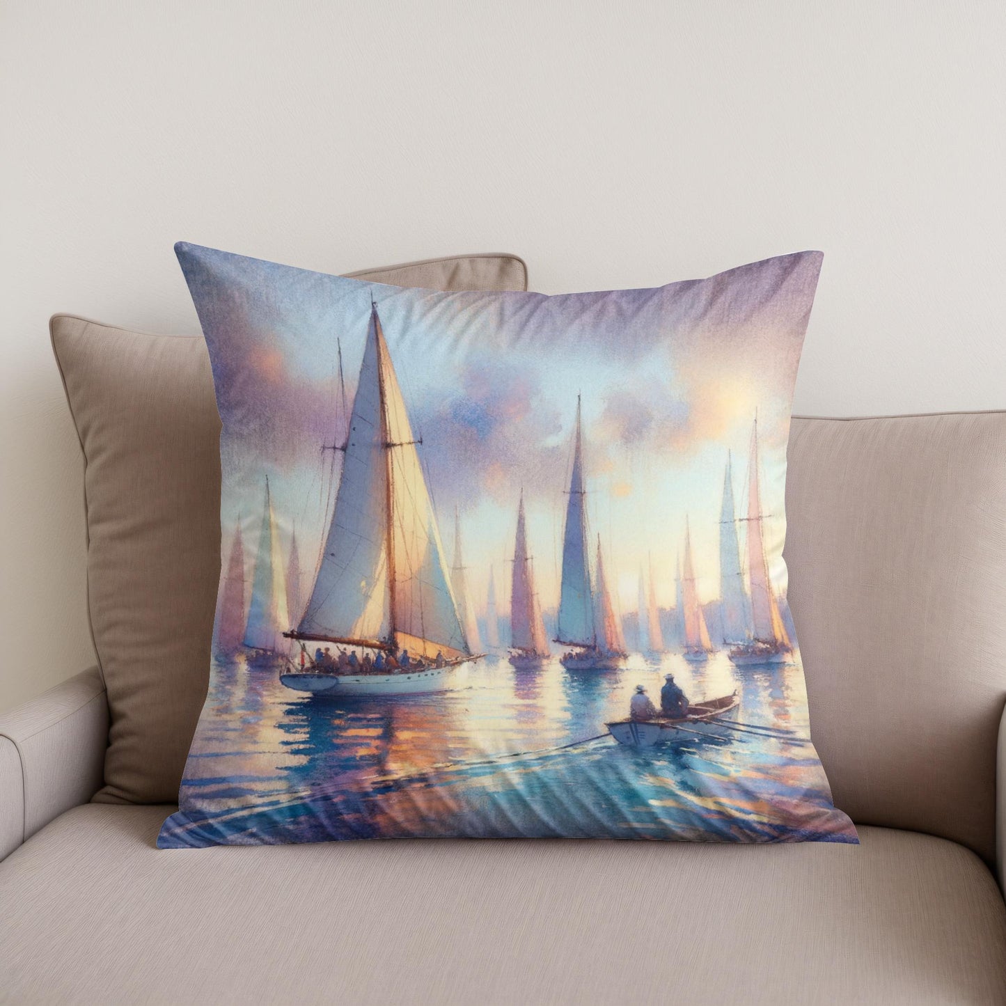 Dawn's Regatta Cotton Cushion