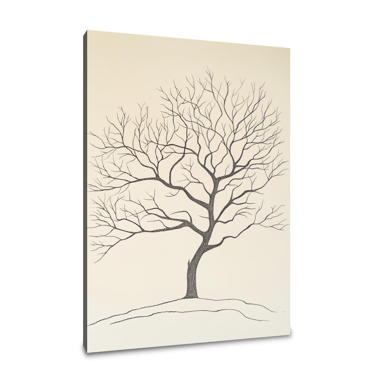 Whispering Tree Line Canvas