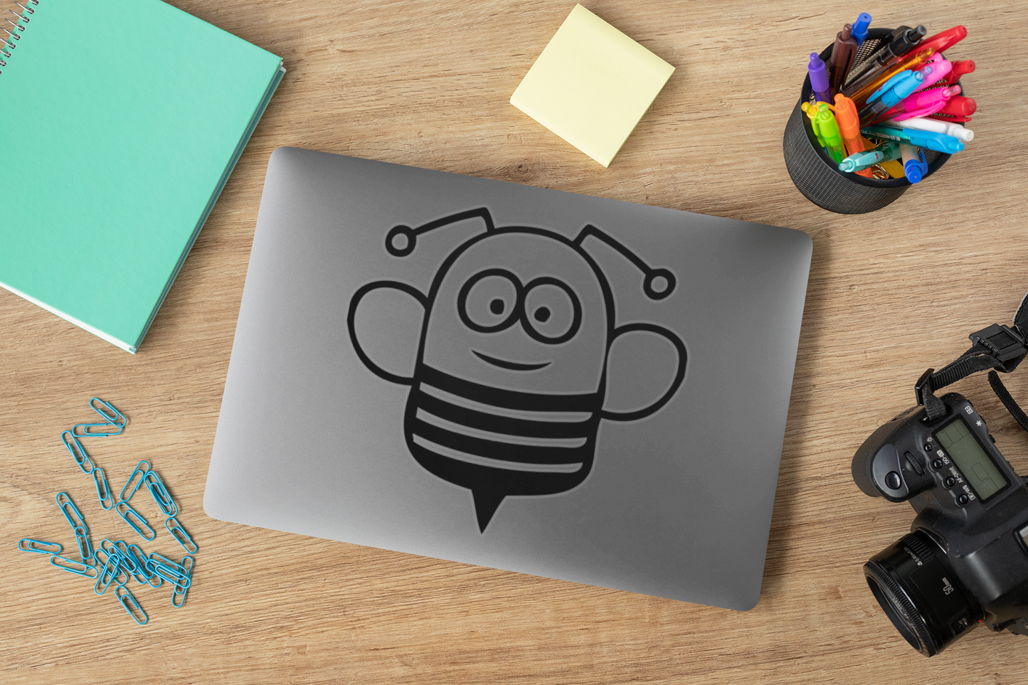 Funny Cartoon Bee Sticker