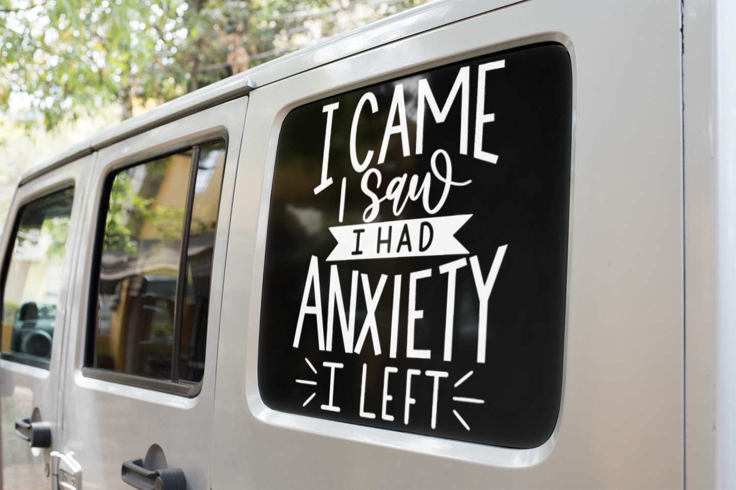 I Came I Saw I Had Anxiety I Left Sarcastic Sticker