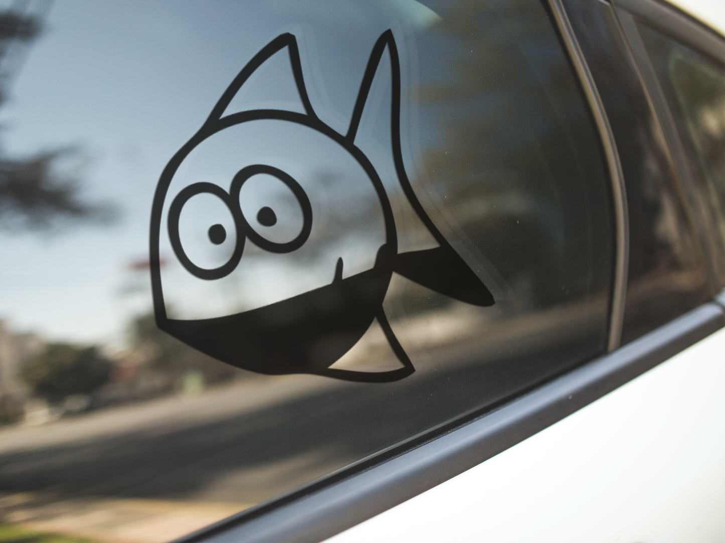 Funny Cartoon Fish Sticker