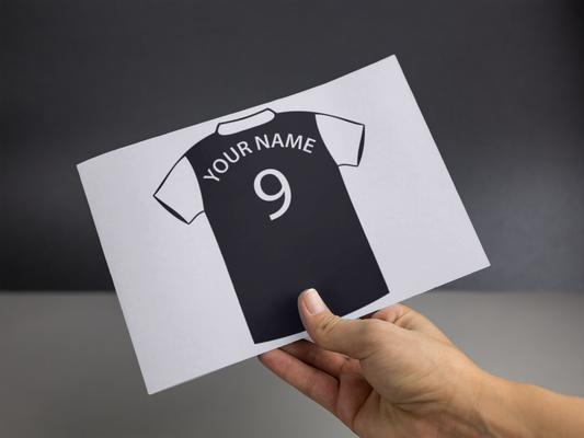 Personalised Football Shirt Sticker