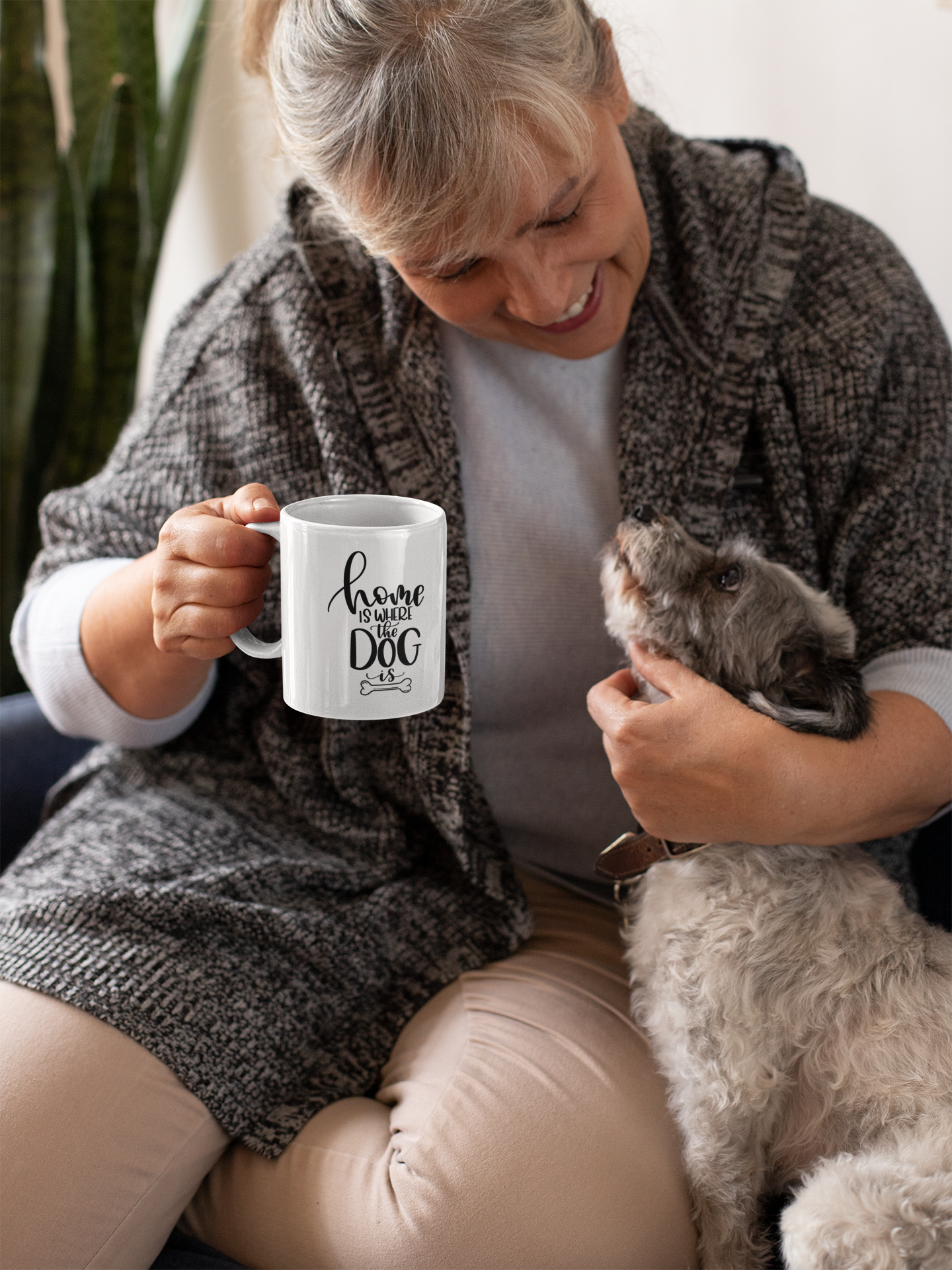 Home Is Where The Dog Is Dog Mom Mug