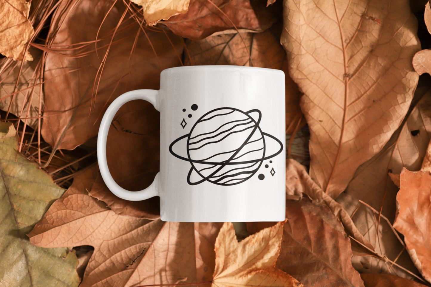 Planet With Rings Boho Mug