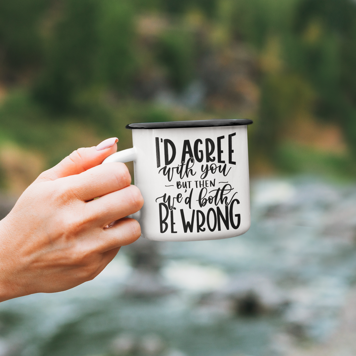 I'd Agree With You But Then We'd Both Be Wrong Sarcastic Mug