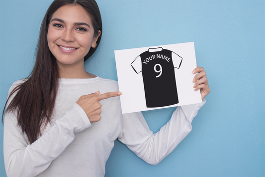 Personalised Football Shirt Sticker