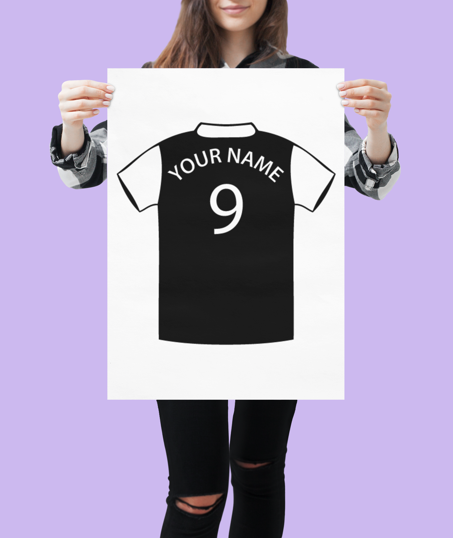 Personalised Football Shirt Sticker