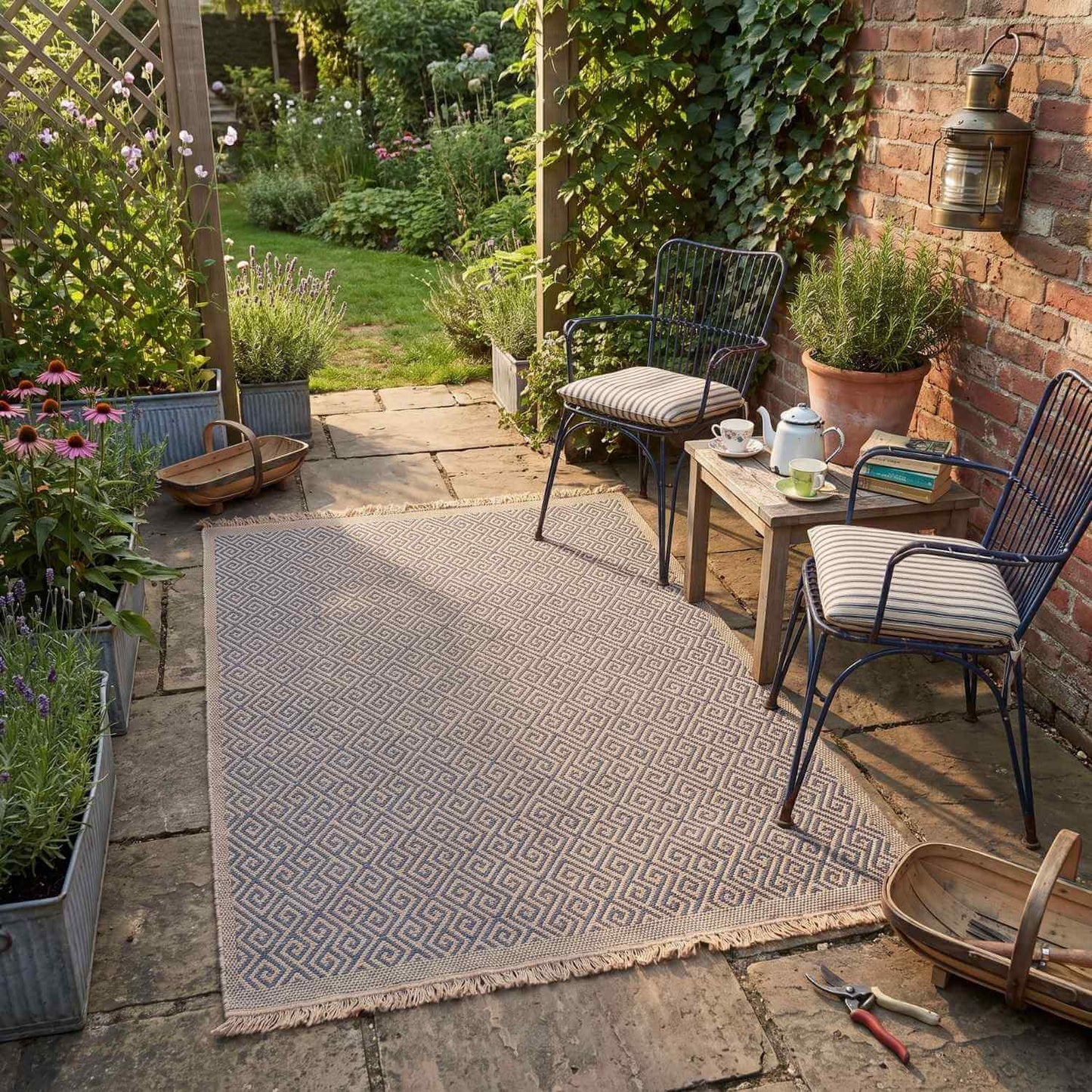 Nature Outdoor Rug Blue | 5100B