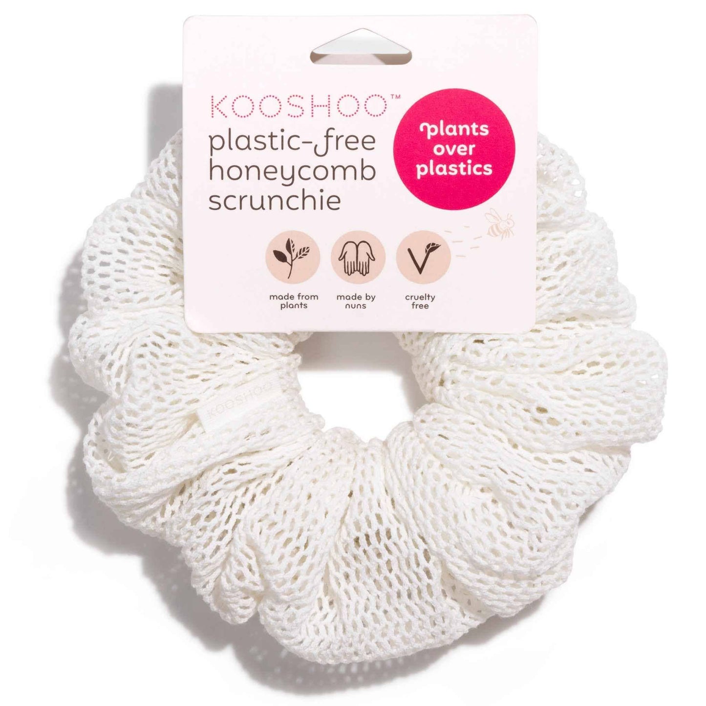 Oversized Plastic-Free Honeycomb Scrunchie – Organic Cotton