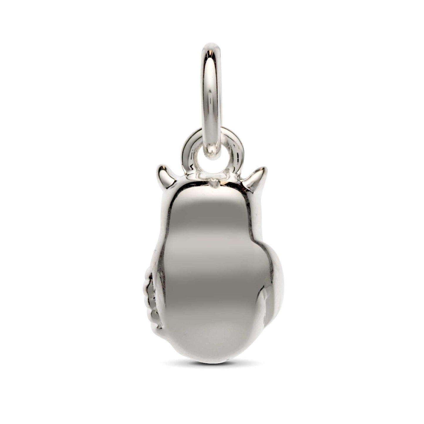 Owl Personalised Silver Charm