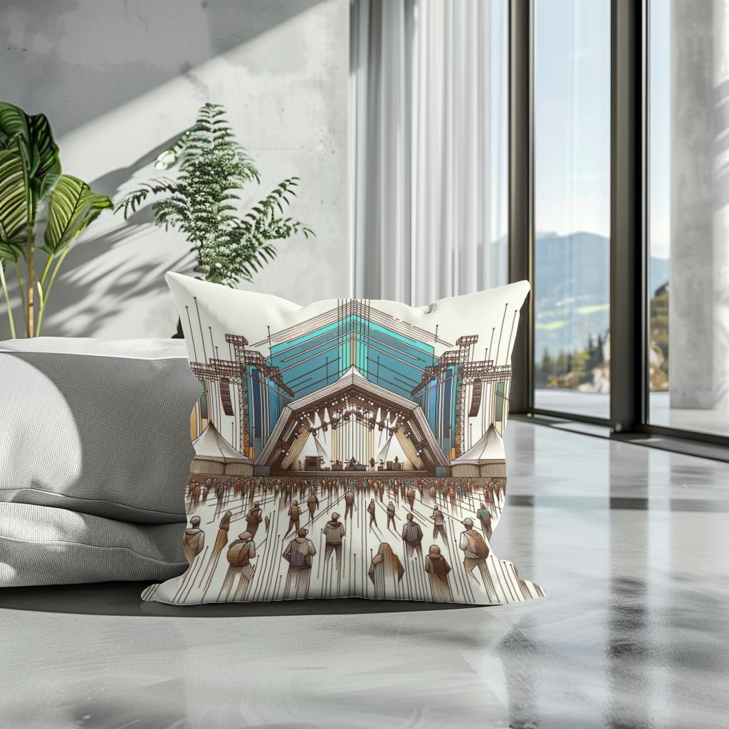 Modern Beats Cotton Cushion