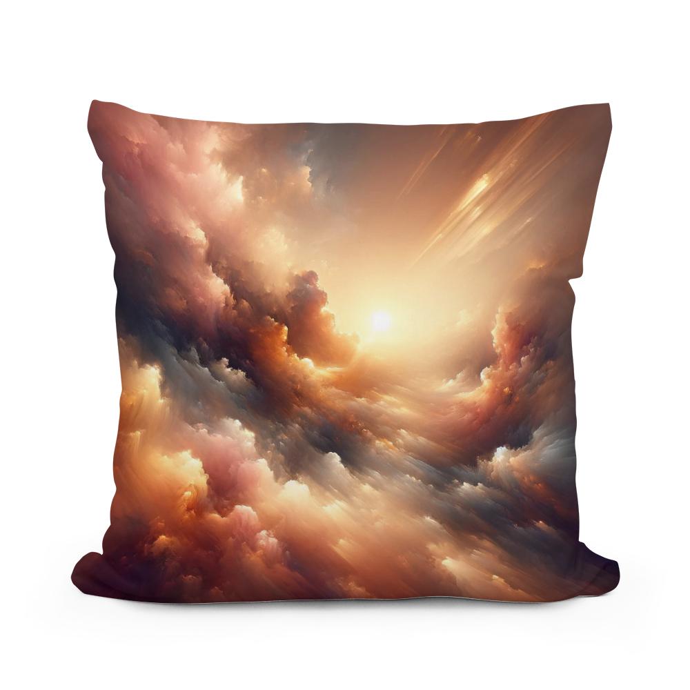 Golden Hour Serenity Cotton Cushion