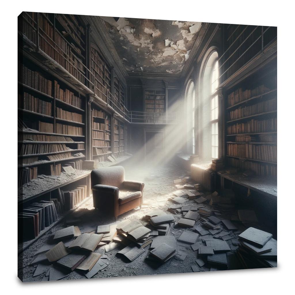 Dusty Library Canvas