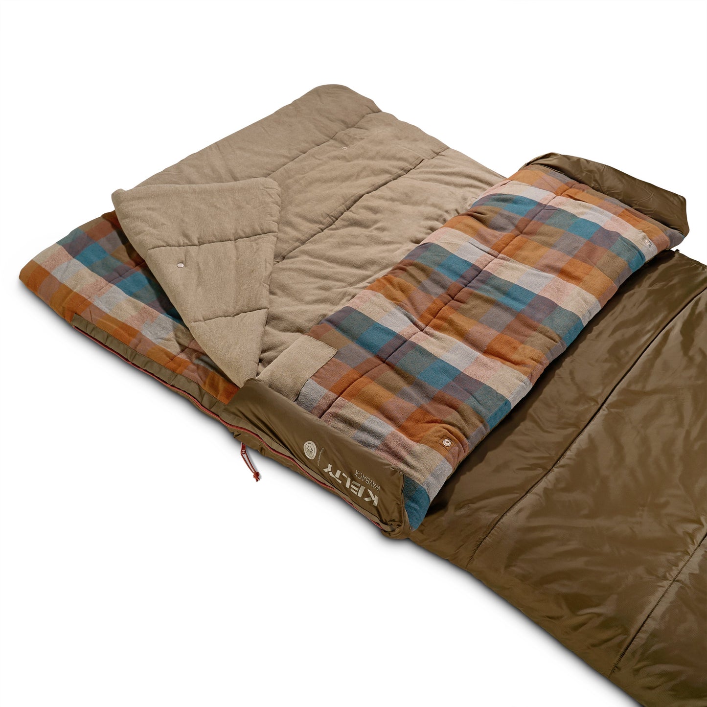 Kelty Wayback 20°F (-7°C) Synthetic Sleeping Bag - One Size - Burnt Olive