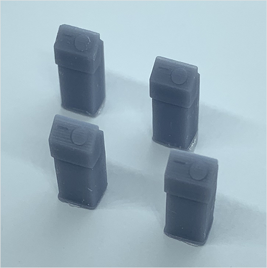 OO Scale Ready to Paint Oyster Card Validator (4 pack)
