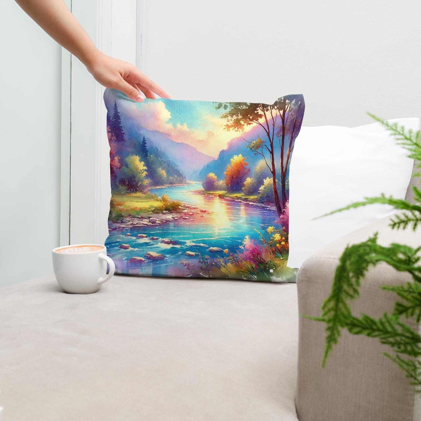Magical River Cotton Cushion