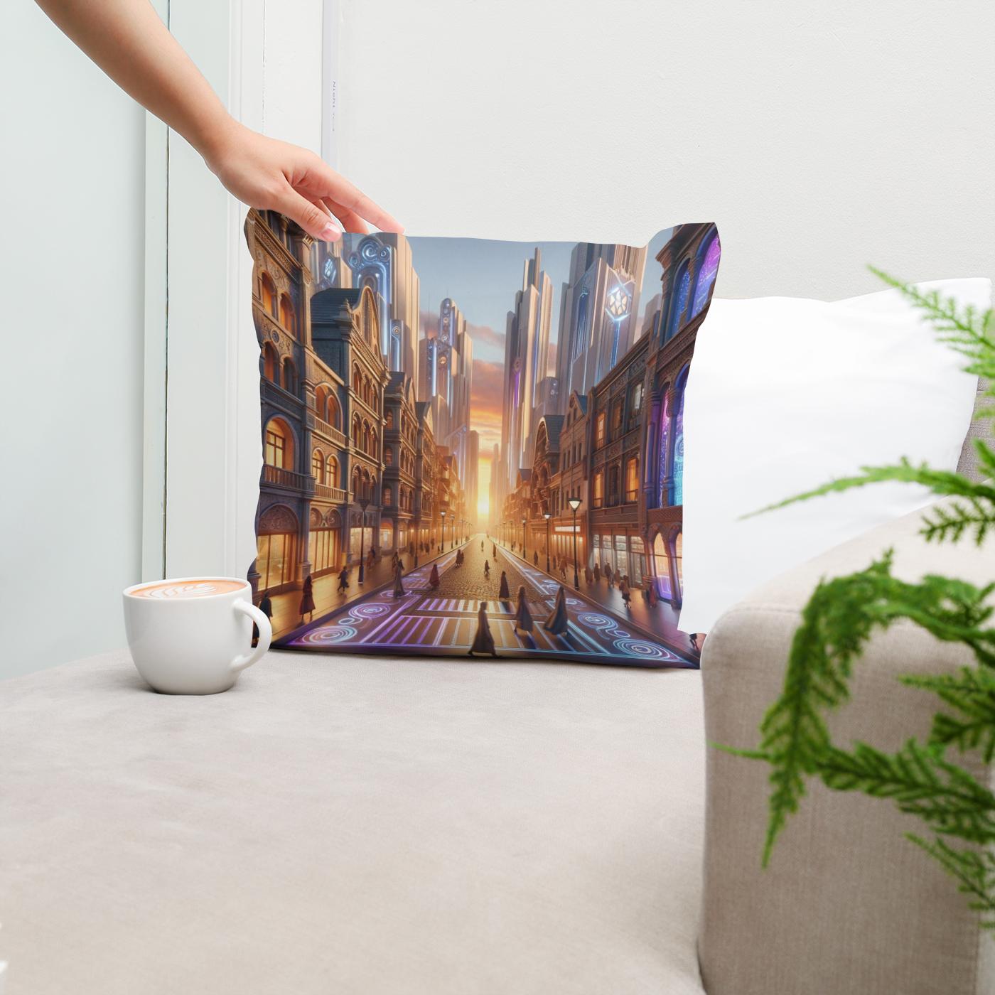 Dusk Fusion Boulevard Cotton Cushion