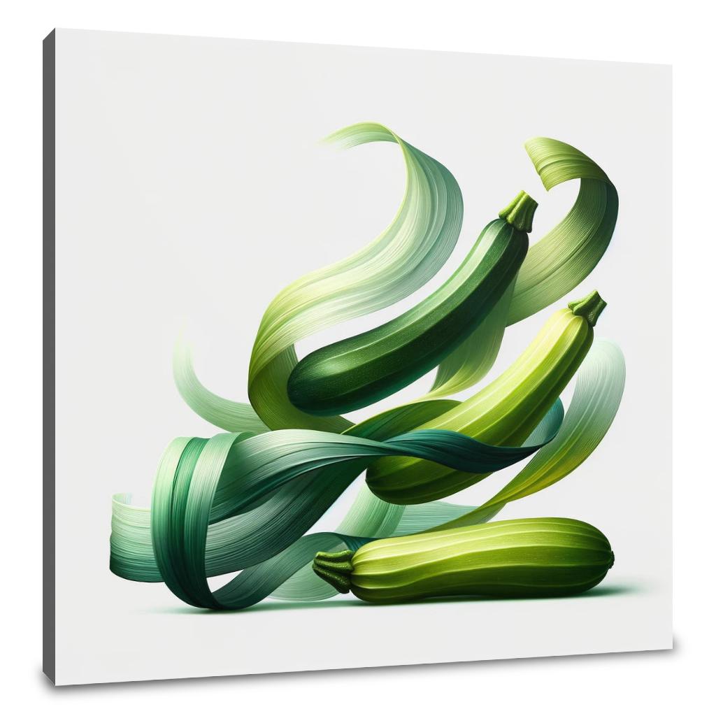 Zucchini Ribbons Canvas