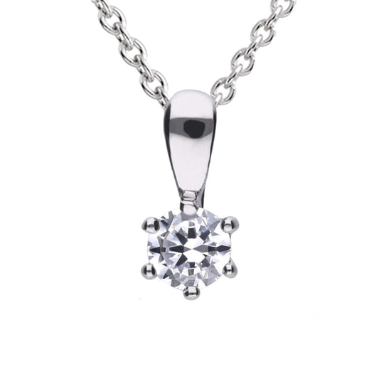 Diamonfire Six Claw Carat Pendant
