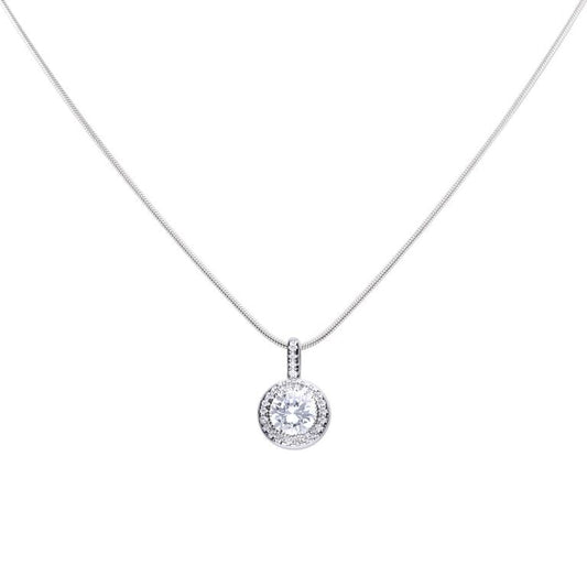Diamonfire Round Cluster Pendant