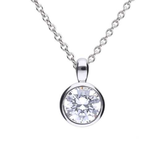 Diamonfire Bezel Set Carat Pendant