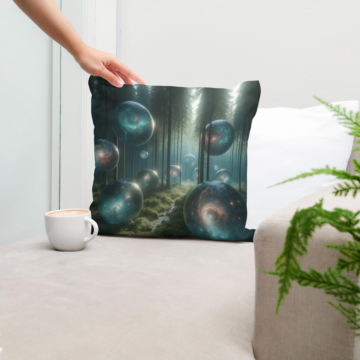 Galactic Forest Cotton Cushion