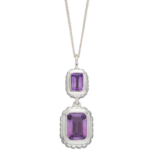 Beginnings Curve Surround Double Drop Pendant