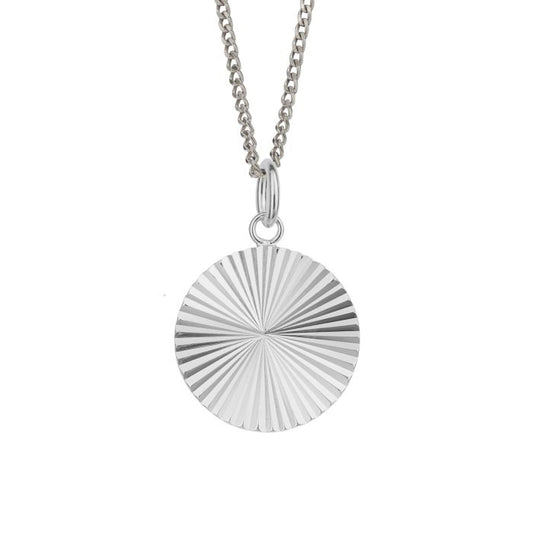 Beginnings Diamond Cut Disc Pendant