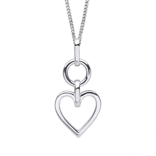 Beginnings Open Heart Drop Pendant