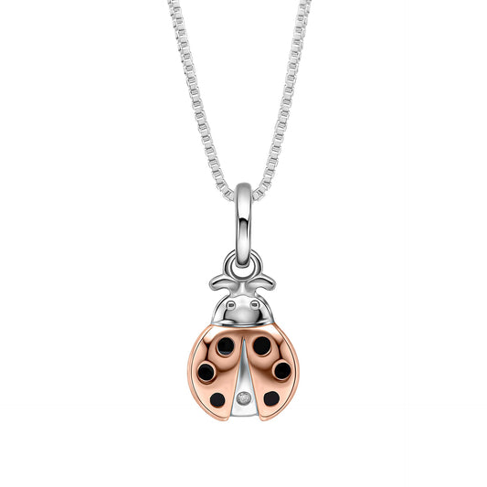 D For Diamond Ladybird Pendant with Diamond