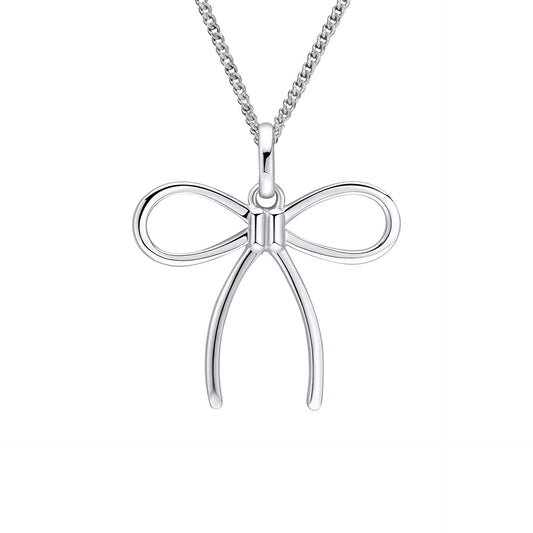Beginnings Thin Bow Pendant