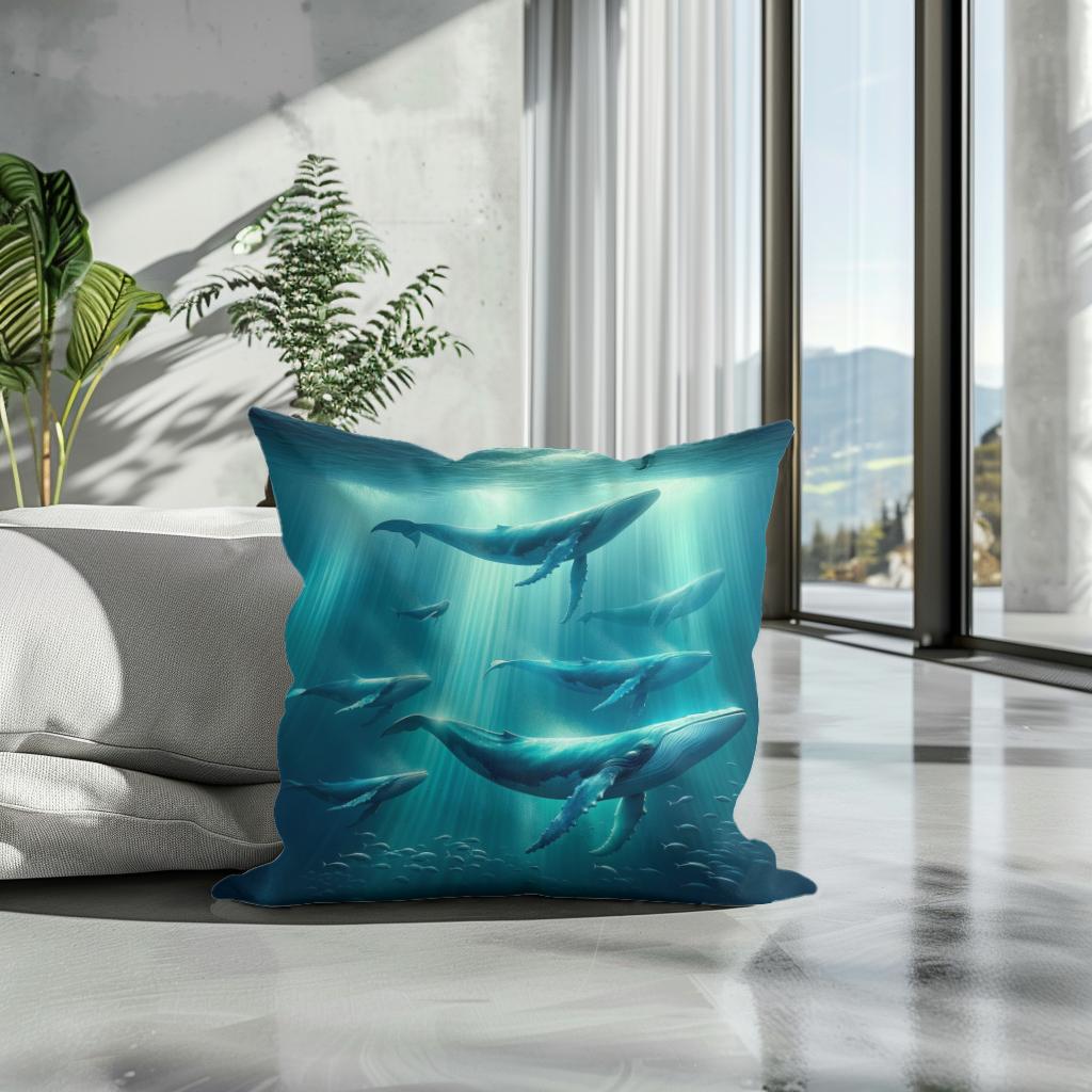 Ocean Ballet Cotton Cushion