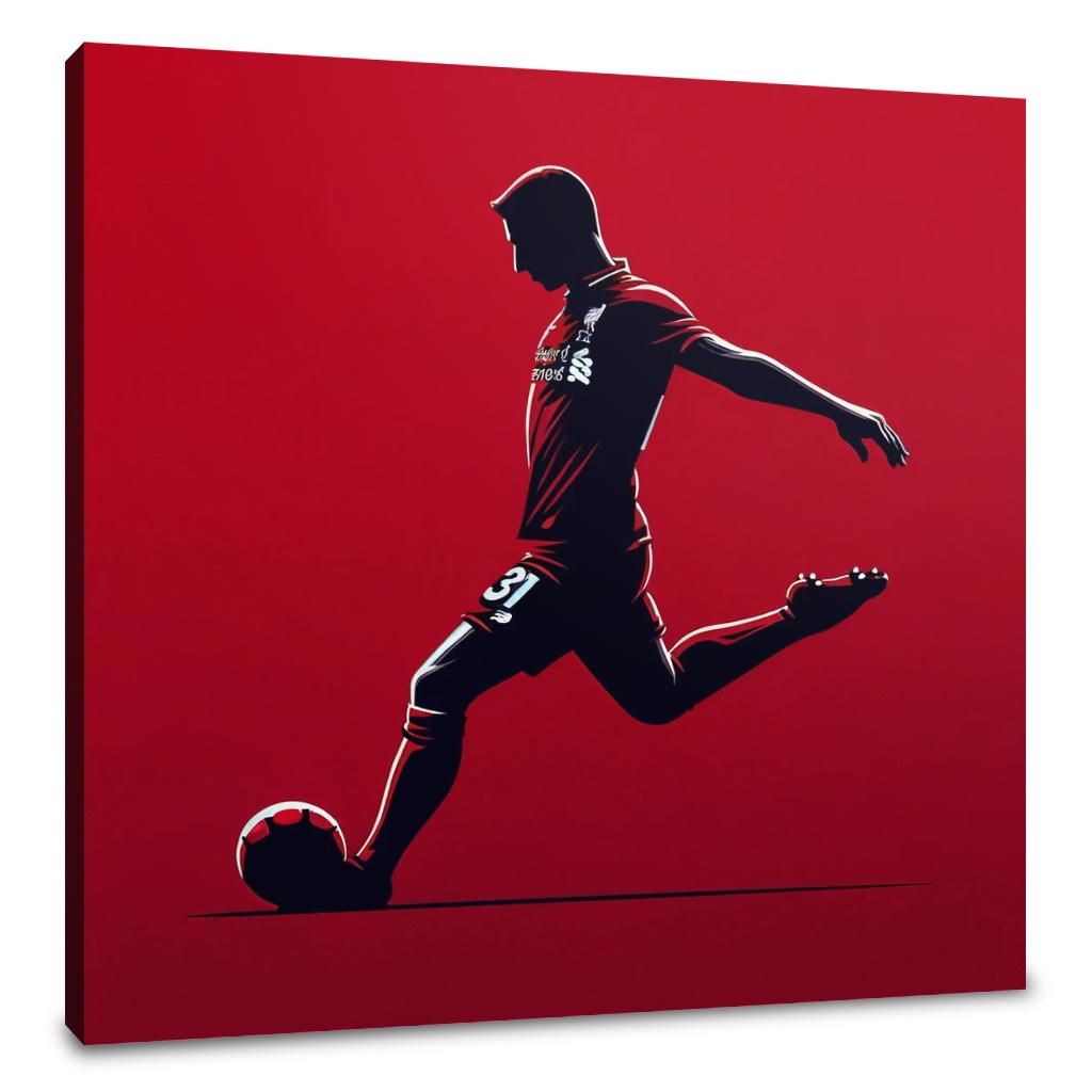 Mersey Red Decisive Kick Canvas