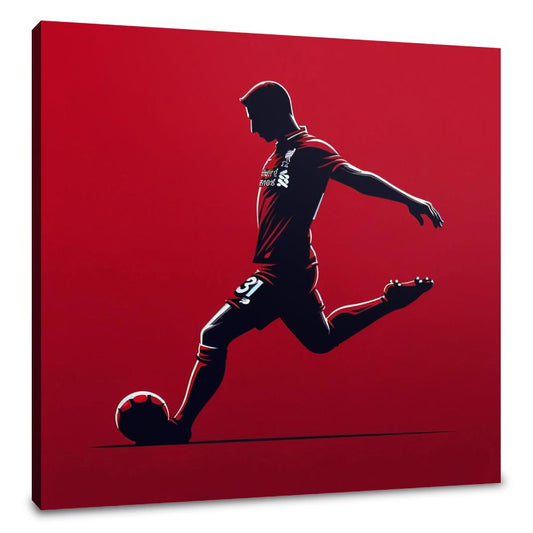 Mersey Red Decisive Kick Canvas