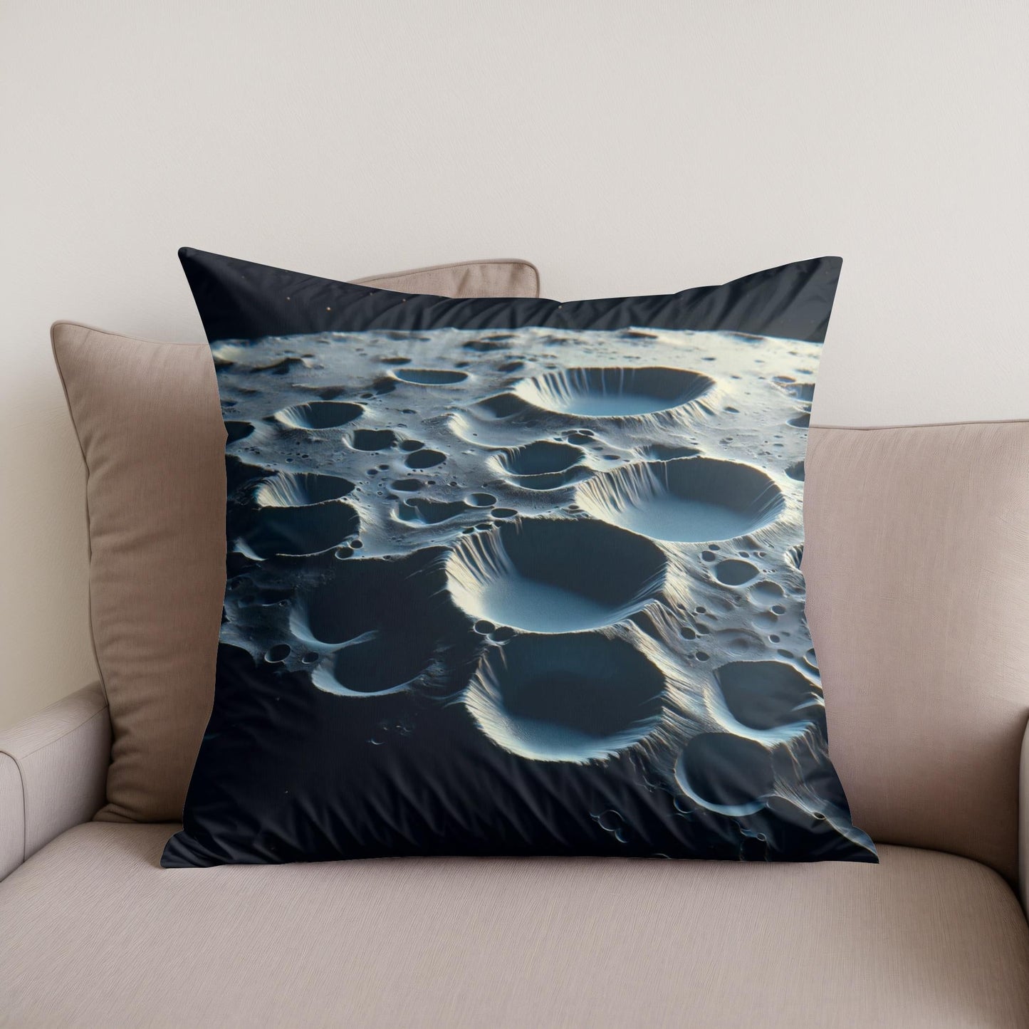 Mercury's Hollows Mystery Cotton Cushion