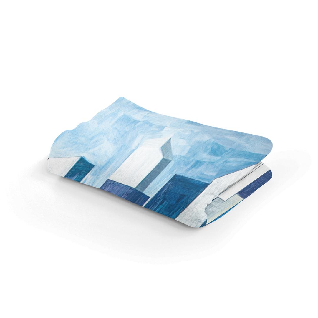 Cubist Cityscape Blanket
