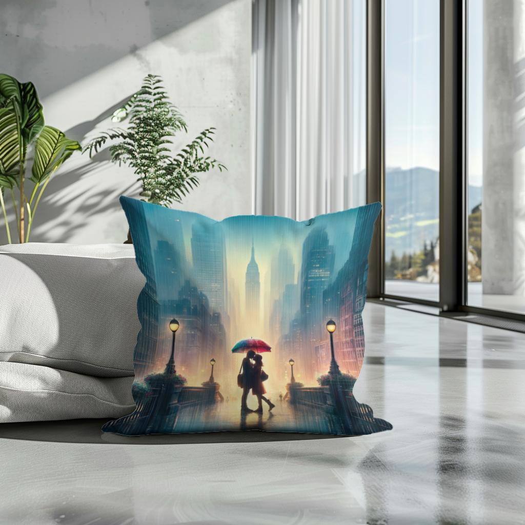 Spring Rain Romance Cotton Cushion