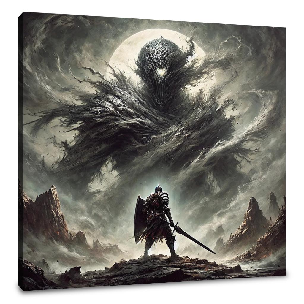 Defiant Knight Canvas
